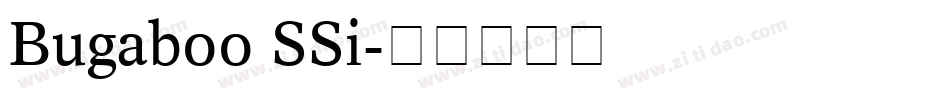 Bugaboo SSi字体转换